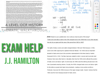 A-Level OCR History Civil Rights video guide - Thematic essay (25 marks)