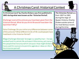 A Christmas Carol Context  Teaching Resources