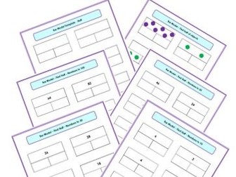 KS1 Maths Bar Model Templates Worksheets Fractions of Numbers and Objects