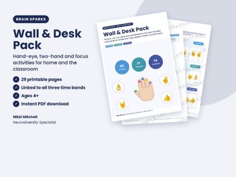 Finger Gym Posters and Brain Break Cards