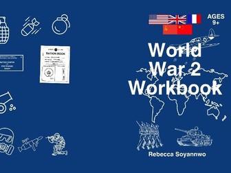 Worksheets from World War 2 Workbook by Rebecca Soyannwo and Ration Book Template