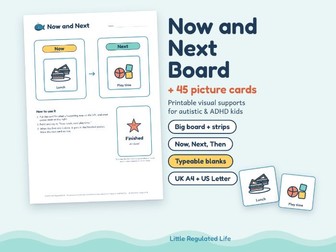 Now and Next Board with 45 Picture Cards