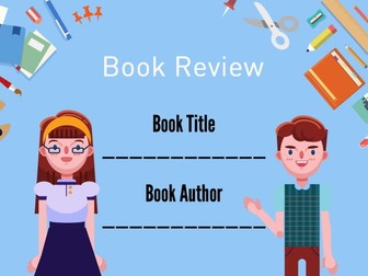 A book review work book suitable for KS1 KS2 and KS3