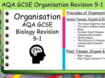 B2 Organisation AQA GCSE Science Biology Revision 9-1