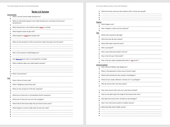 BBC Human Body Series; Ep2 - Survival