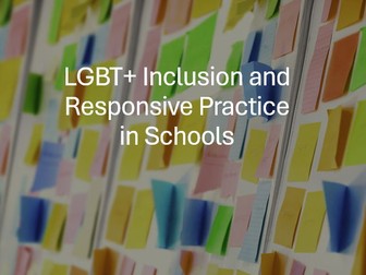 LGBT+ Inclusion & School Staff Training