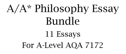 a level philosophy essays