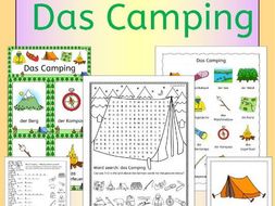 German Camping - summer vacation topic
