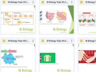 IBDP Biology 2025 syllabus Theme B