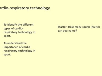 Cardio-respiratory technology