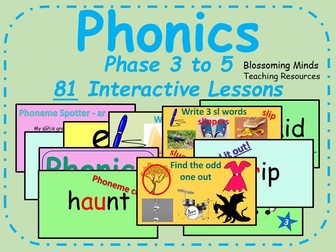 Phonics phase 3 - 26 interactive lessons | Teaching Resources