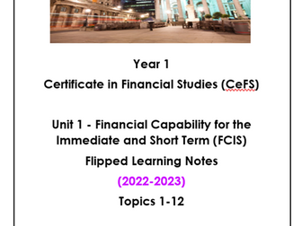 CeFS - UNIT 1 FLIP LEARNING BOOKLET TOPICS 1-12