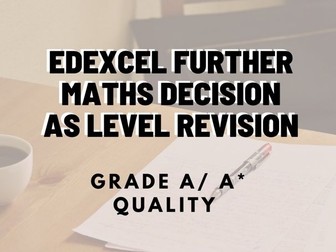 EDEXCEL FURTHER MATHS DECISION AS LEVEL NOTES