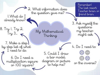 Mathematical Thinking Mat - PS3 / KS2 Problem Solving & Reasoning