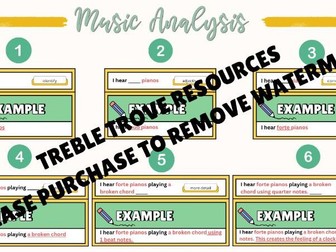 Music Analysis Writing Frame