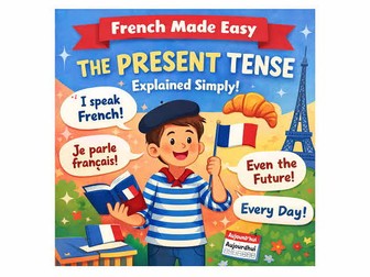 French Grammar - Present Tense 1st, 2nd and 3rd group for beginners
