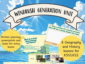 KS1/KS2 Windrush Generation History Unit