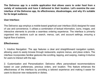 GUI Deliveroo Example