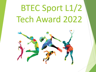 BTEC Tech Award in Sport (2022) Component 3