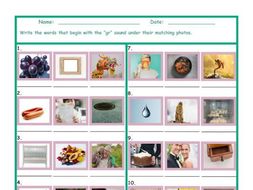 Phonics Consonant Blend GR Photo Worksheet