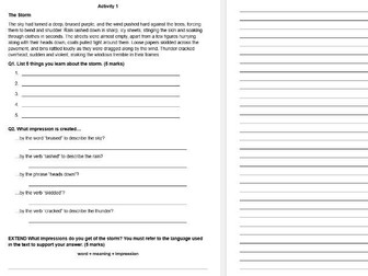Eduqas GCSE English Language Component 1 resource