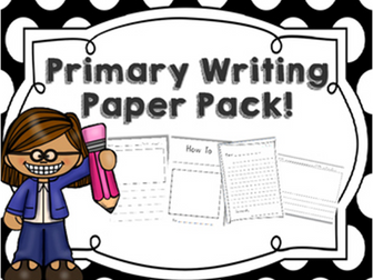 Primary Writing Paper Pack