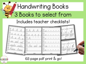 Alphabet Handwriting Sheets with Assessments