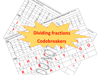 Dividing fractions codebreakers