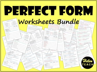 Perfect Form Worksheets | BUNDLE