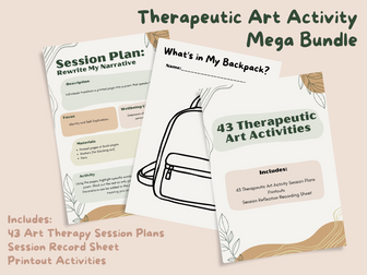 Therapeutic Art Activity Mega Bundle