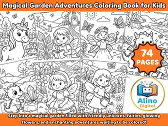 Magical Garden Adventures Coloring Book for Kids