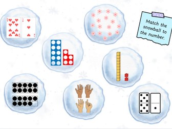 Match the snowball number recognition 11-19