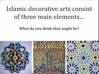 Islamic Art Printmaking Design Pattern KS3 or KS4