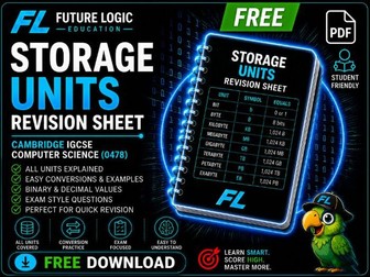 IGCSE CS (0478) Storage Units Revision
