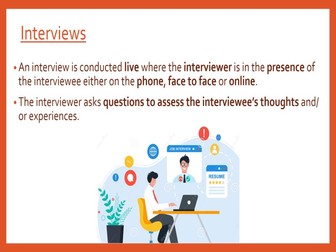 Interviews Research Methods Lesson 9 AQA Psychology PowerPoint