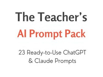 AI Prompts for Teachers — Time-Saving Pack