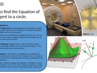 How to find the Equation of a Tangent to a circle.