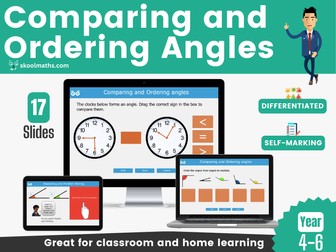Comparing and Ordering Angles (Up to 2 Right Angles) – Year 4 Interactive Digital Maths Lesson