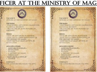 Job Application for Ministry of Magic