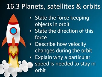 P16.3 Planets, satellites & orbits
