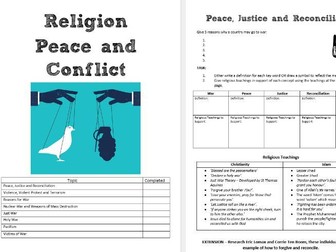 Religion, Peace and Conflict Revision Booklet AQA GCSE Religious Studies