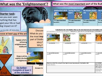 KS3 What was the enlightenment? (Buddhism) Evaluating the Buddha's Life