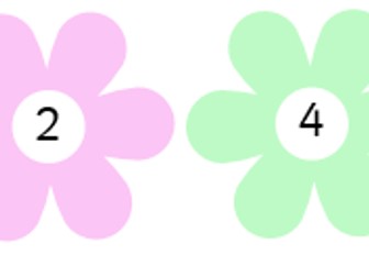 2 times table flower display