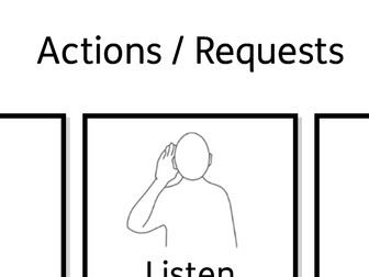 Actions / Requests Makaton Signs