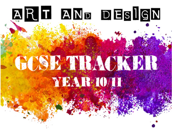 GCSE Art and Design booklet / tracker A4 - OCR spec