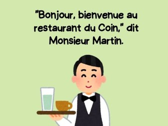 French Reading Activity: Le Restaurant du Coin