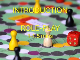 ROLE-PLAY EDEXCEL intro or revision
