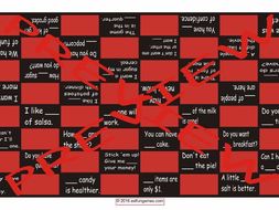 Quantifiers Tense Checker Board Game
