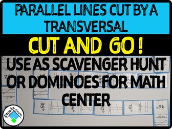 Parallel Lines Cut by a Transversal Dominoes