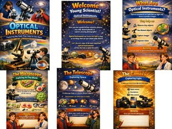 Optical Instruments | KS3 Physics Activities, Worksheets & Printable PDF